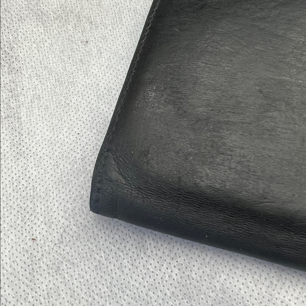 LOEWE Black Leather long Wallet snap close super buttery soft designer - Picture 5 of 15